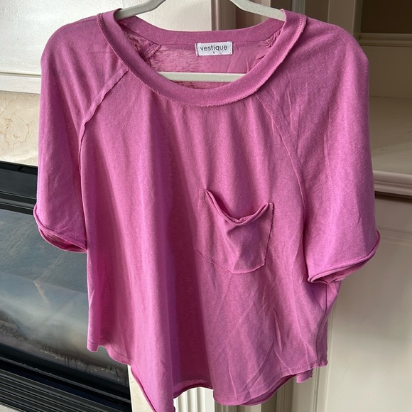 Vestique Pink Relaxed Fit Tee - Picture 1 of 8